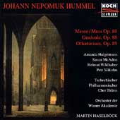 Hummel: Mass Op 80, etc / Haselboeck, Wiener Akademie