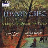 Grieg: Sonatas for Violin & Piano / Josef Suk, Susan Kagan