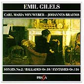 Weber, Brahms / Emil Gilels