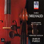 Milhaud: Quatuors no 3, 4, 9, 12 /Dietschy, Quatuor Parisii
