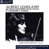 Lemeland: Concerto Funebre, etc / Nicolas, Plasson