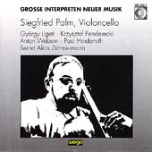 Grosse Interpreten neuer Musik / Siegfried Palm