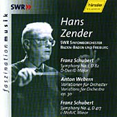 Schubert: Symphonies Nos. 1 and 4; Webern: Variations for Orchestra