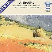 Brahms: German Requiem Op.45, Vocal Works