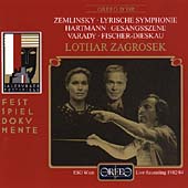 Festspieldokumente - Zemlinsky: Lyric Symphony;  Hartmann