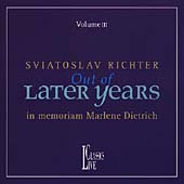 Sviatoslav Richter - Out of Later Years Vol 3 - In Memoriam