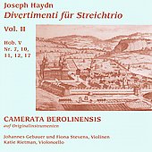 Haydn: Divertiments for String Trio Vol.2 / Camerata Berolinensis