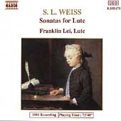 Weiss: Sonatas for Lute / Franklin Lei