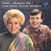 Faure: Chansons Vol 1 / Walker, Martineau