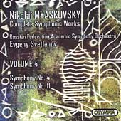 Myaskovsky: Complete Symphonic Works Vol 4 /Svetlanov, et al