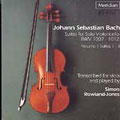 Bach: Suites for Solo Violoncello Vol 1 / Rowland-Jones