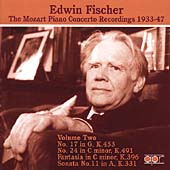 Edwin Fischer - Mozart Piano Concerto Recordings Vol 2