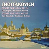 Shostakovich: Violin and Viola Sonatas