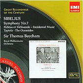 Sibelius: Symphony No.7 Op.105, Tapiola Op.112, The Oceanides Op.73, Pelleas & Melisande Op.46 / Thomas Beecham(cond), RPO