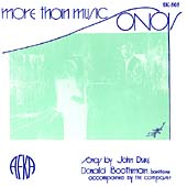 More than Music - Songs by John Duke  / Boothman, Duke