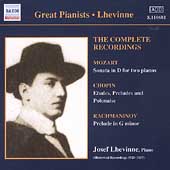 Josef Lhevinne - The Complete Recordings