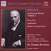 Delius: Orchestral Works Vol 3 / Beecham, London PO