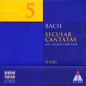 Bach 2000 Vol 5 - Secular Cantatas /Koopman, Schroeder, et al