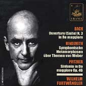 Bach: Suite no 3;  Hindemith, Pfitzner / Wilhelm Furtwaengler