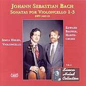 Bach: Sonatas for Violoncello no 1-3 / Heled, Brewer