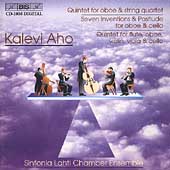 Aho: Quintet for Oboe, etc / Sinfonia Lahti Chamber Ensemble