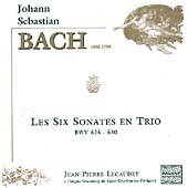 Bach: Les Six Sonates en Trio / Jean-Pierre Lecaudey