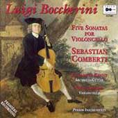 Boccherini: 5 Sonatas for Cello / Comberti, Kenny, Alford