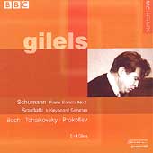 Schumann, Scarlatti, Bach, Tchaikovsky, Prokofiev / Gilels