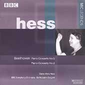 Beethoven: Piano Concertos no 2 & 5 / Myra Hess, et al