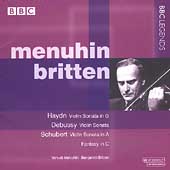 Haydn, Debussy, Schubert: Violin Sonatas / Menuhin, Britten