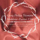 Telemann: St Matthew Passion / Pausch, Spogis, Hinz, et al
