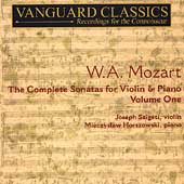 Mozart: Complete Sonatas for Violin & Piano Vol 1 / Szigeti
