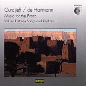 Gurdjieff/De Hartmann: Music for the Piano Vol 1