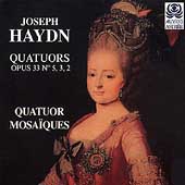 Haydn: 3 Quatuors Op 33 / Quatuor Mosa客ues