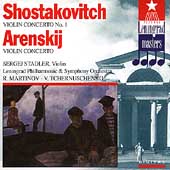 Shostakovich, Arenskij: Violin Concertos / Stadler, Martinov
