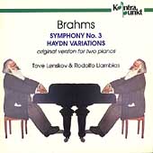 Brahms: Symphony no 3 for piano duo, Haydn Variations