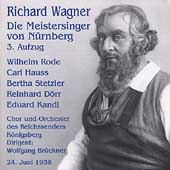 Wagner: Die Meistersinger von Nuernberg / Brueckner, et al