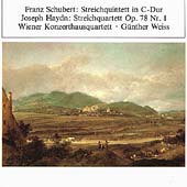 Schubert: Quintet in C; Haydn: String Quartet No.60 / Weiss, Guenther(cello), Wiener Konzerthausquartett