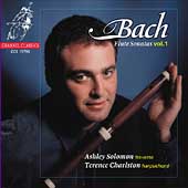 Bach: Flute Sonatas Vol 1 / Solomon, Charlston