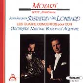 Mozart: Horn Concertos 1 & 4 / Justafre, Lombard