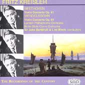 Sirio - Kreisler - Beethoven, Mendelssohn: Violin Concertos