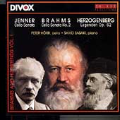 Jenner, Brahms: Cello Sonatas;  Herzogenberg  / Hoerr, Sasaki