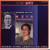 Live - Busoni 1994 Competition Winner Recital / Simonishwili