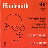 Hindemith: Complete Sonatas for Viola / Verebes, Bartlett
