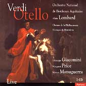 Verdi: Otello / Lombard, Giacomini, Price, Manuguerra, et al
