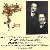 Strings - Beethoven, Franck, Debussy / Thibaud, Cortot