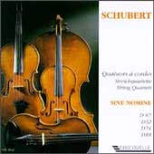 Schubert: Quatuors a Cordes Vol 3 / Quatuor Sine Nomine