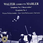 Walter conducts Mahler - Symphonies no 2 & 4 / Wiener, NYPO