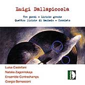 Dallapiccola: Tre Poemi, Liriche Greche, etc / Bernasconi