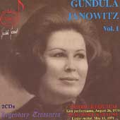 Legendary Treasures - Gundula Janowitz Vol. 1 - Verdi, et al